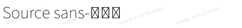 Source sans字体转换